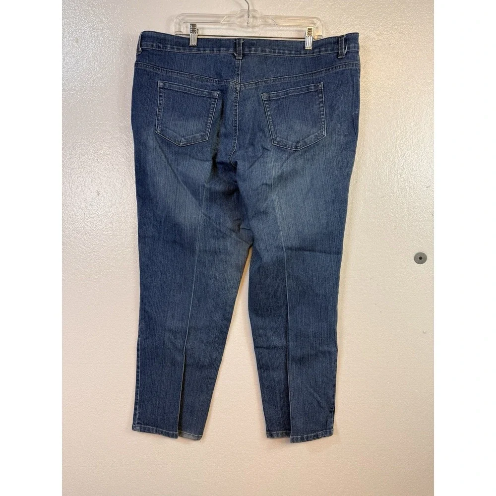 Gloria Vanderbilt Amanda Jeans Sz‎ 20W Short Slim Stretch Cotton Denim Blue